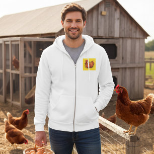 Sudadera Gallo en Nido Granja Brillante Gallina de Corral