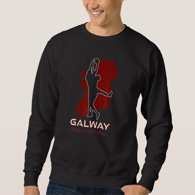 Sudadera Galway County Ireland Sports Fan Irish Gaelic Foot (Anverso)