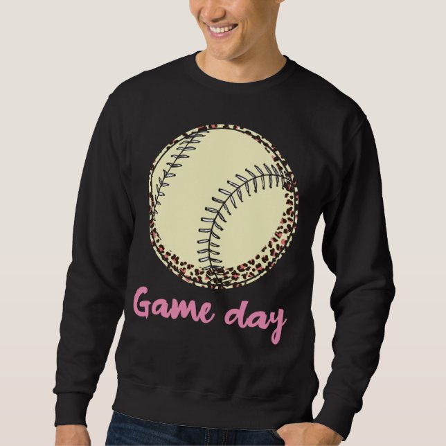 Sudadera Game Day Baseball Leopard (Anverso)