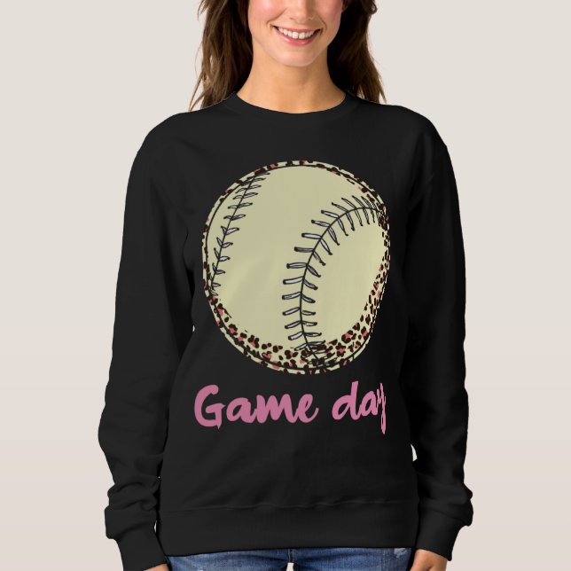 Sudadera Game Day Baseball Leopard (Anverso)