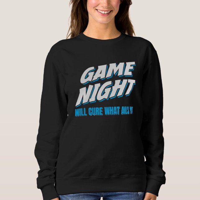 Sudadera Game Night Board Game  Family Trivia Game Show Hos (Anverso)