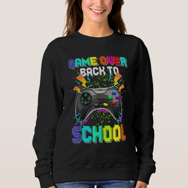 Sudadera Game Over Back To School Video Game Leveled Up Boy (Anverso)