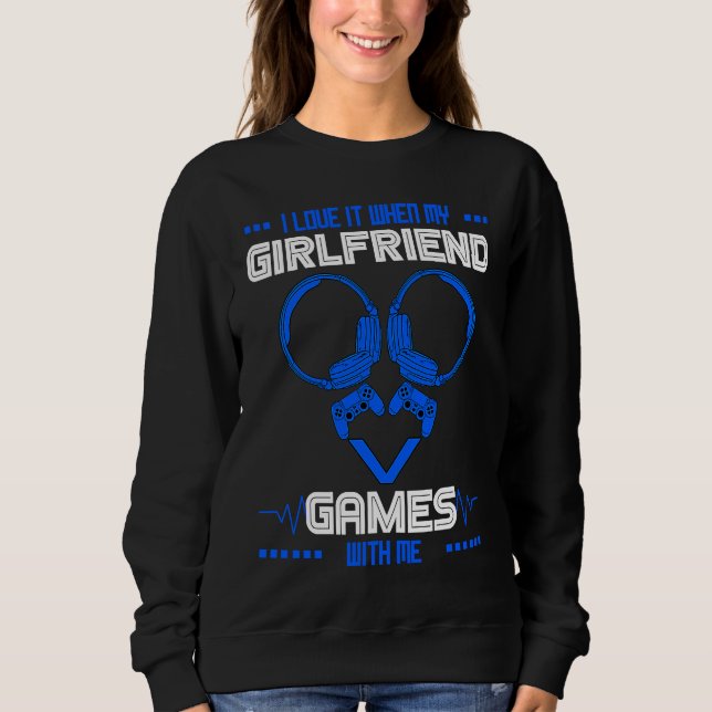 Sudadera Gamer Boyfriend Gaming Couple Matching Valentine's (Anverso)