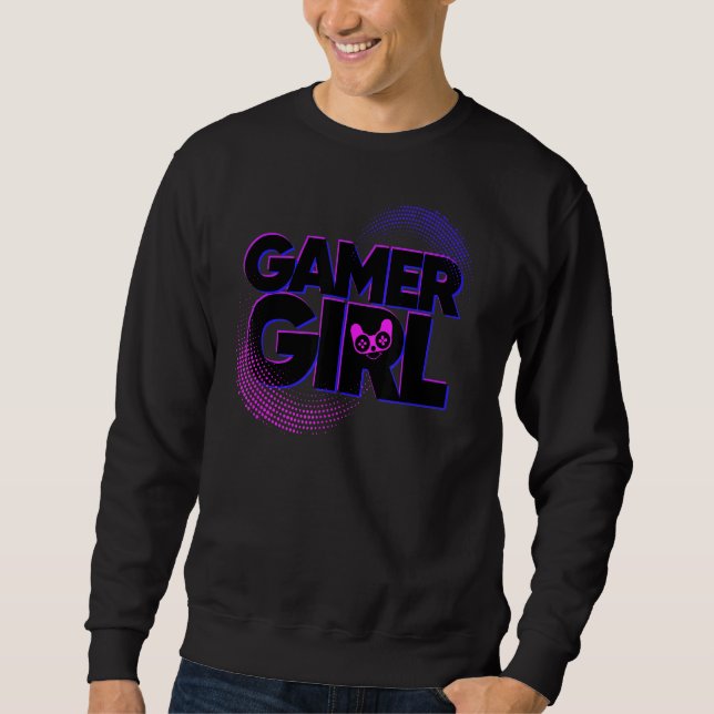 Sudadera Gamer Chica Videogame Geek (Anverso)