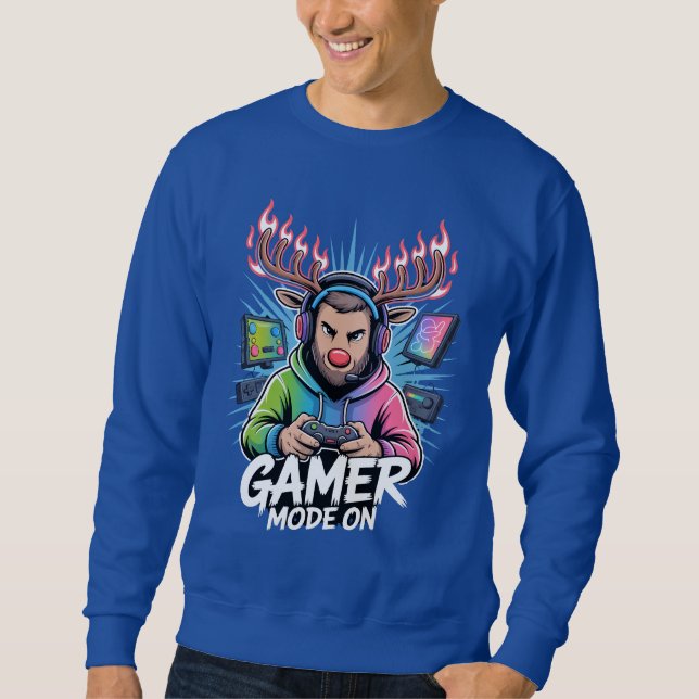 Sudadera Gamer Christmas Gifts Gamer Mode On Holiday Gaming (Anverso)