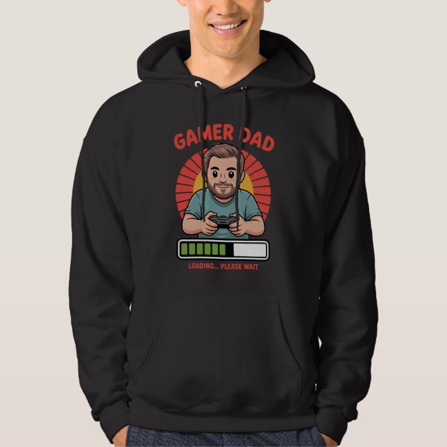 Sudadera Gamer Dad tshirt for video game lovers and fathers (Anverso)