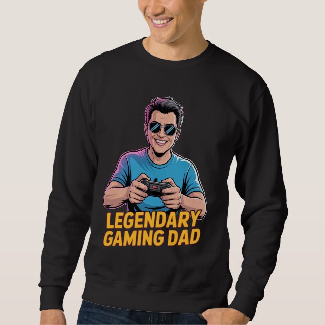 Sudadera Gamer dad tshirt Legendary Gamer Dad (Anverso)