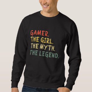 Sudadera Gamer El Chica El Mito El Chica Del Jugador De Ley