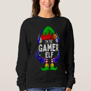 Sudadera Gamer Elf Navidades familiares coincidentes 3