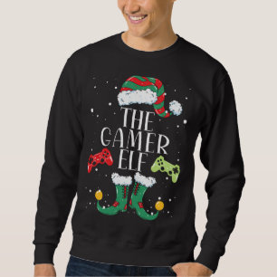 Sudadera Gamer Elf Navidades familiares coincidentes Pajama