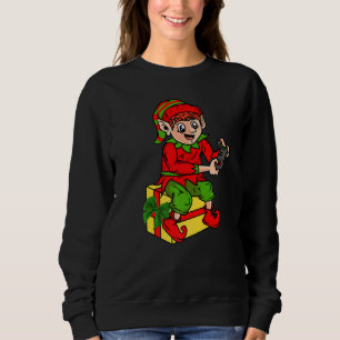 Sudadera Gamer Elf Navidades Pajamas Xmas Familia Gaming Ki