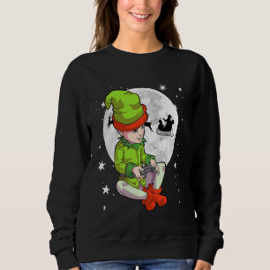Sudadera Gamer Elf Para Niños Chicas Navidades Jugador De J