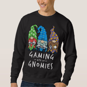 Sudadera Gamer Gnomes Juega Con Mis Gnomías