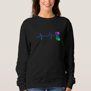 Sudadera Gamer Heartbeat Video Game Controller Nerdy Gamer