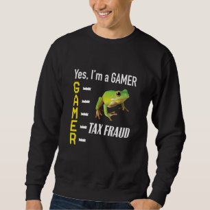 Sudadera Gamer Meme Cometer Fraude Fiscal Rana Extraño Espe