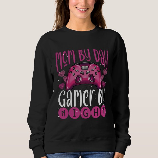 Sudadera Gamer Mom Motherhood Joystick Controller Video Gam (Anverso)