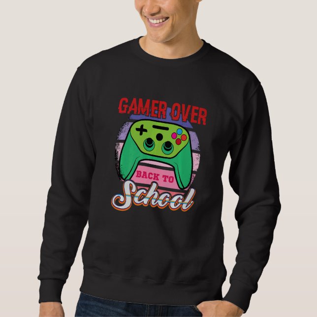 Sudadera Gamer Over Back to School Game Over Teacher Studen (Anverso)