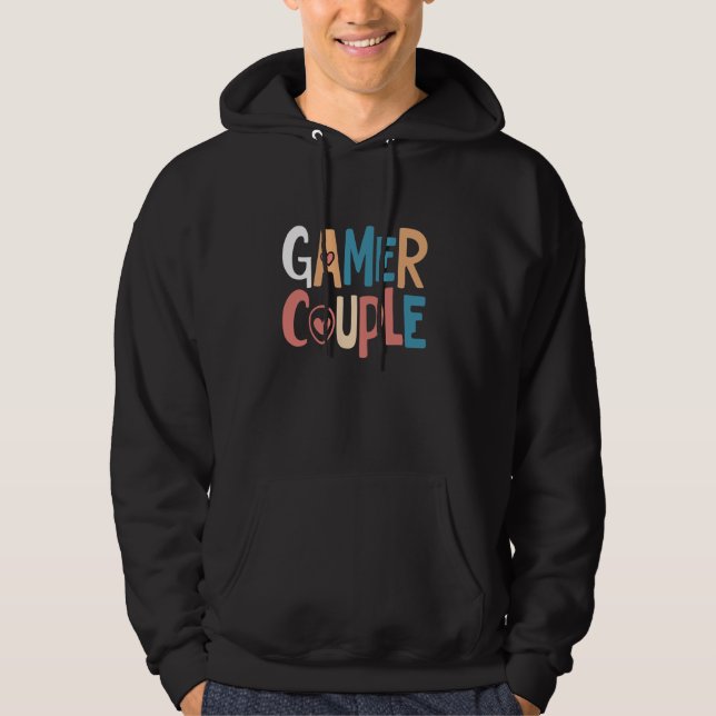 Sudadera Gamer Romance Video Games Heart Pixel Art Gaming P (Anverso)