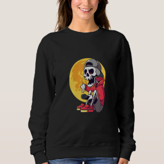Sudadera Gamer Skeleton Blood Moon Happy Halloween Day
