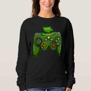 Sudadera Gamer St Patricks Day Videojuegos Funny Gaming Boy