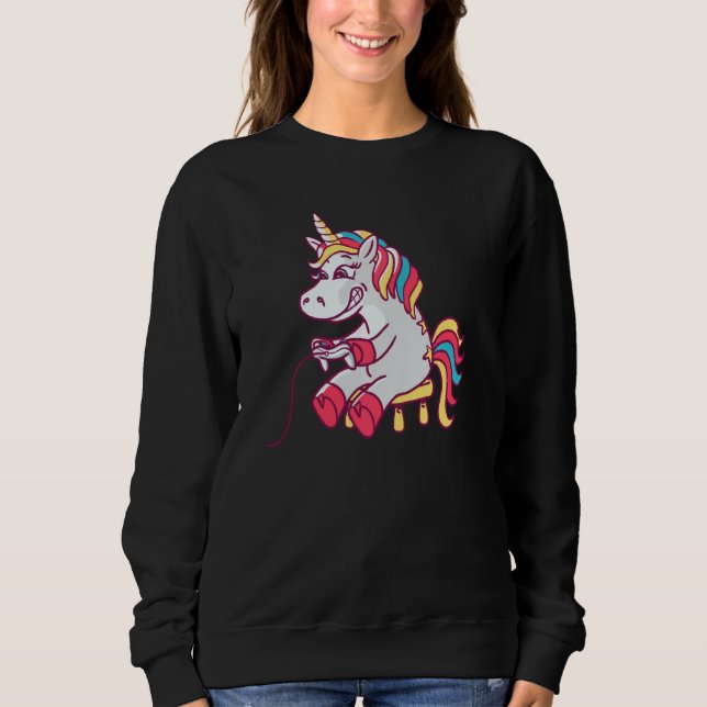 Sudadera Gamer Unicorn Pullover (Anverso)