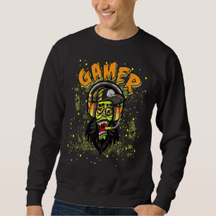 Sudadera Gamer Zombie No Perturba A Los Jugadores Adolescen