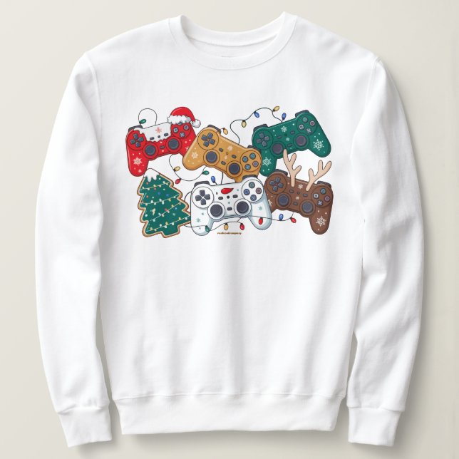 Sudadera Gamers Christmas Sweatshirt (Anverso del diseño)
