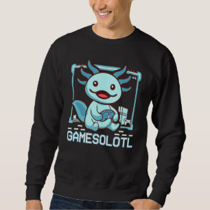 Sudadera Gamesalotl Gamer Axolotl Pescado Jugando Videojueg