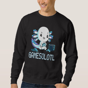 Sudadera Gamesolotl Axolotl Gamer Fish Videojuegos