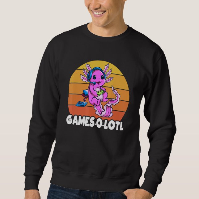 Sudadera Gamesolotl Axolotl Gamer Mexicanum Gamer Boys (Anverso)