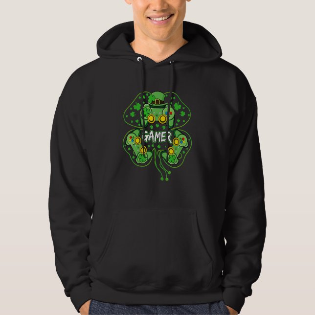 Sudadera Gaming Boys Video Game Gaming Controller St Patric (Anverso)