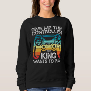 Sudadera Gaming Gamer Dame El Controlador Ki Ng Quiere