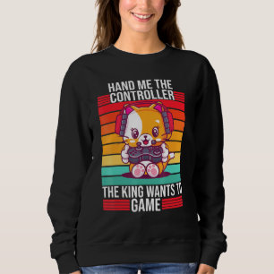 Sudadera Gaming Hand Me The Controller King Ps5 Console Gam