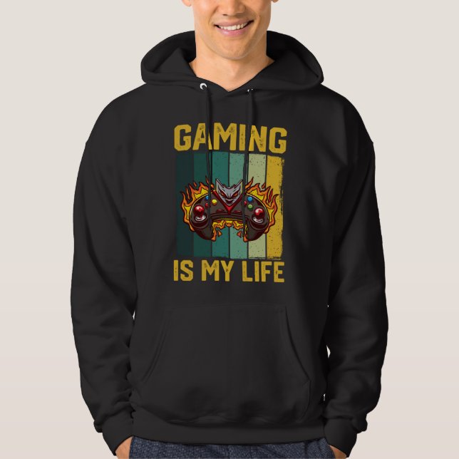 Sudadera Gaming Is My Life  Video Gaming (Anverso)