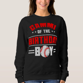 Sudadera Gammi De La Familia De Temas De Béisbol Birthday