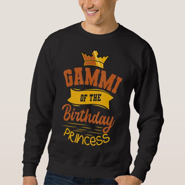 Sudadera Gammi De La Princesa De Cumpleaños Fiesta Bday Cel (Anverso)