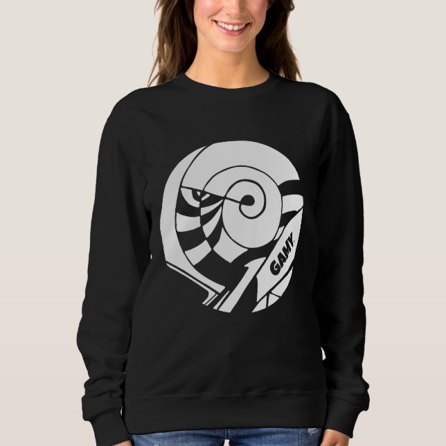 Sudadera GAMY® White Logo Damen (Anverso)