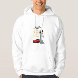 Sudadera Gana Dinero No Amigos Diseño Glam Jetset