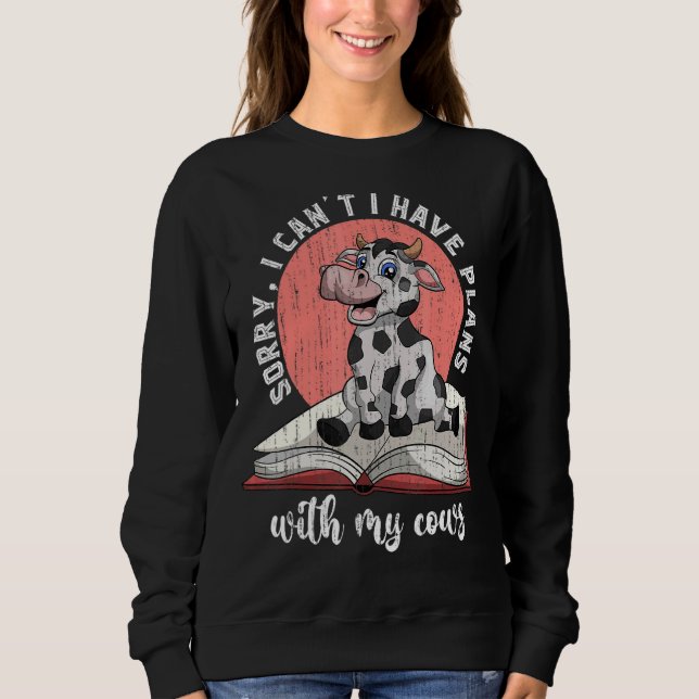 Sudadera Ganadería de librería de labranza de granja de ani (Anverso)