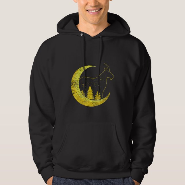 Sudadera Ganadero Granjero Nocturno Cabra (Anverso)