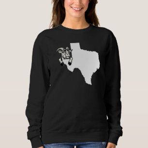 Sudadera Ganadero Texano Granjero De Cabra Esquema De Texas
