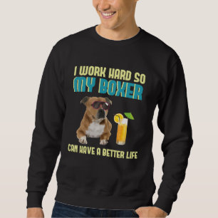 Sudadera Ganador de Pan Hilarante Trabajando Duro para Perr