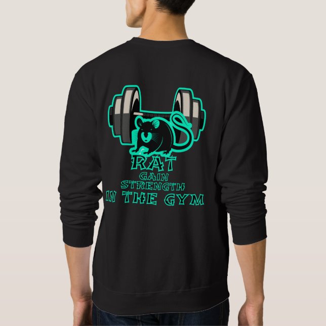 Sudadera ganar fuerza en el gimnasio (Reverso)