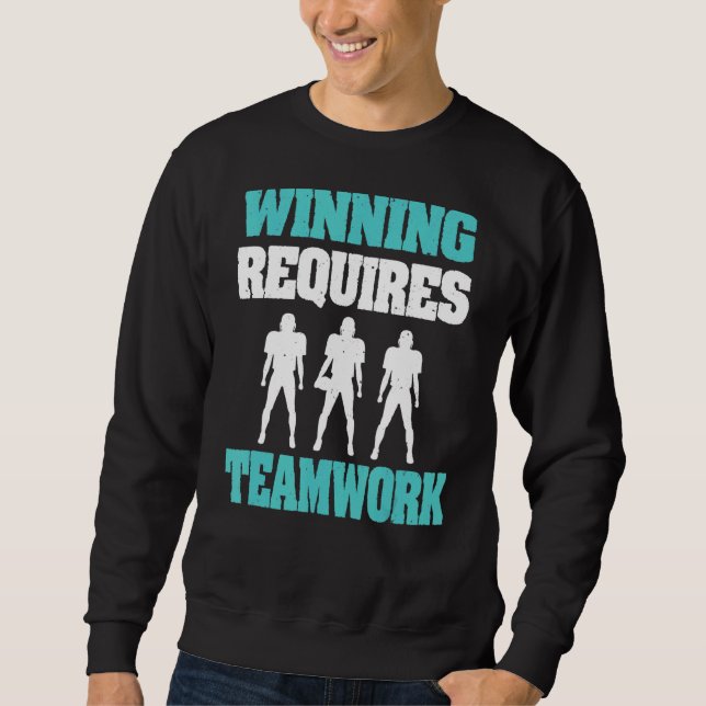 Sudadera Ganar requiere equipo de fútbol americano (Anverso)
