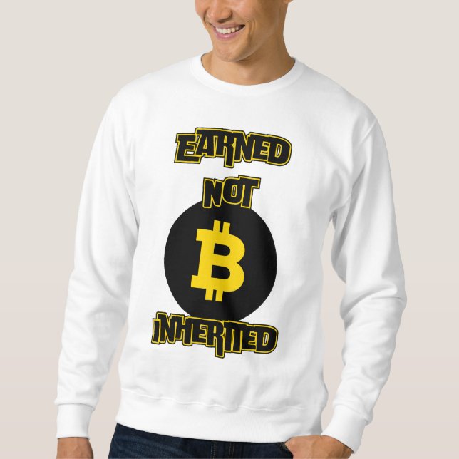 Sudadera Gane Crypto Edition de Bitcoin Grind no heredado™ (Anverso)