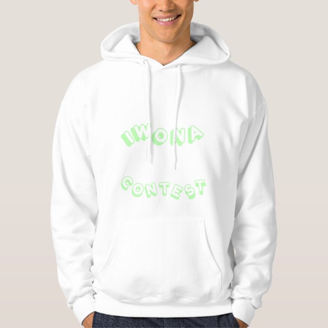 Sudadera Gané un concurso para pastel verde masculino (Anverso)