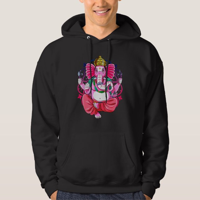 Sudadera Ganesh Chaturthi Day Ganpati Deity (Anverso)