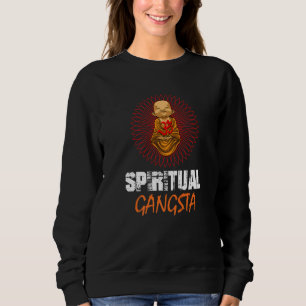 Sudadera Gangsta Espiritual bebé buda yoga flor de loto