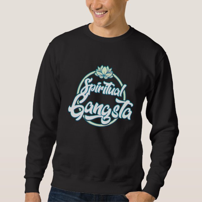 Sudadera Gangsta espiritual Graciosa Vida de yoga 1 (Anverso)