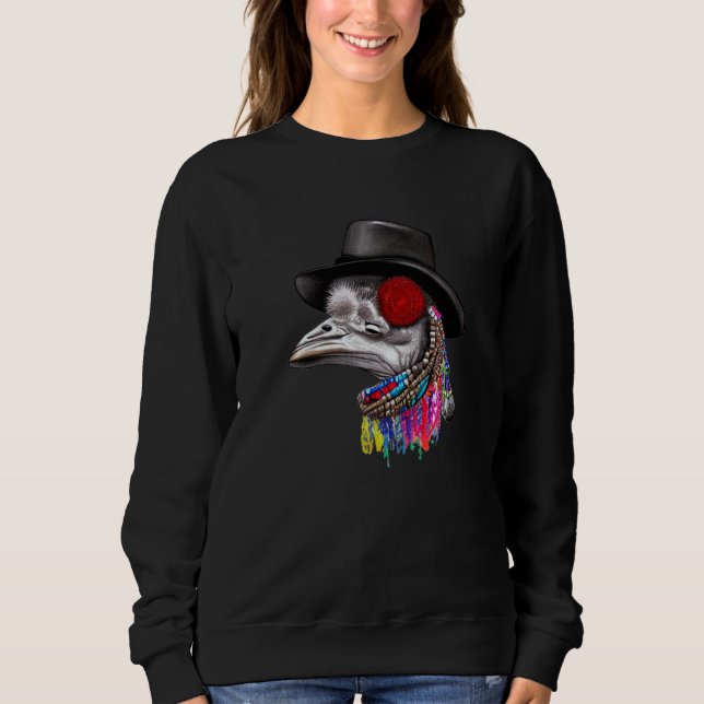 Sudadera Gangsta Rap Ostrich Hat Necklaces  Animal Festival (Anverso)